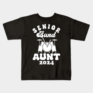 senior Band Aunt 2024 Kids T-Shirt